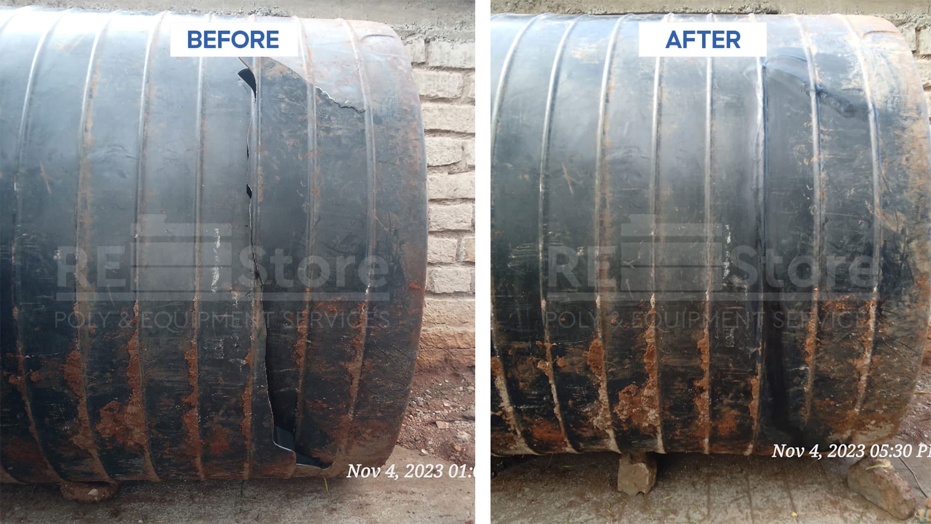 After repair - Industrial Tank Restoration - Nairobi