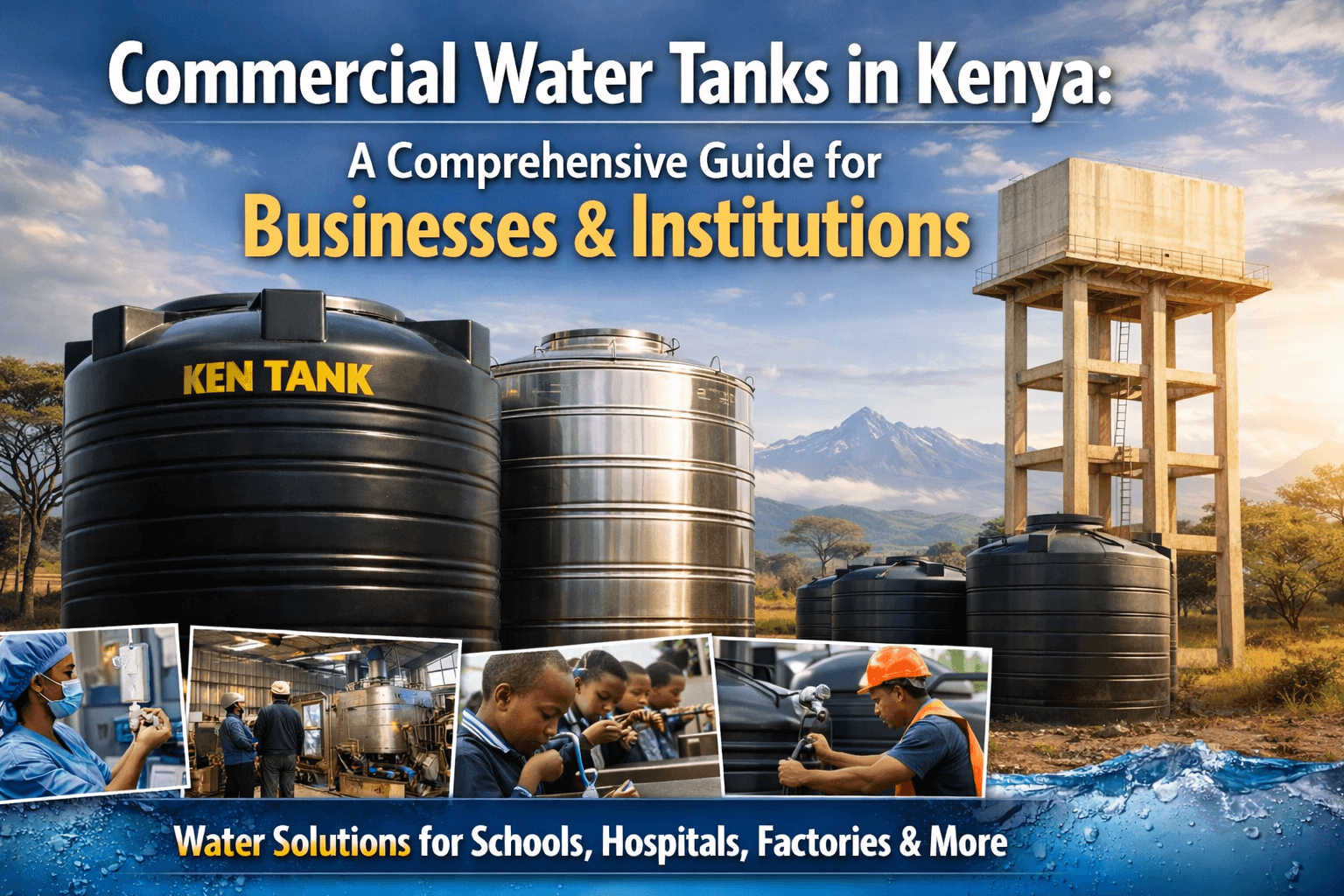 Choosing the Right Commercial Water Tanks in Kenya: A Guide for Businesses & Institutions